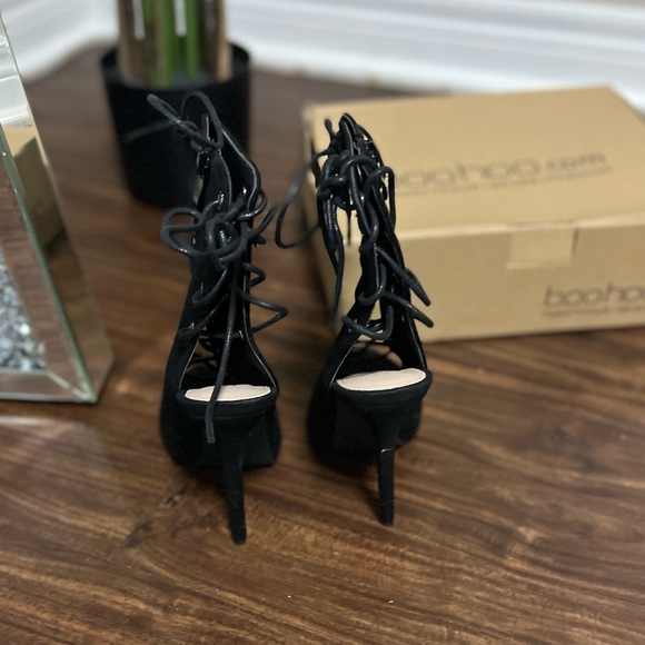 FAYE LACE UP PEEPTOE SHOE BOOT - black - Picture 9 of 12